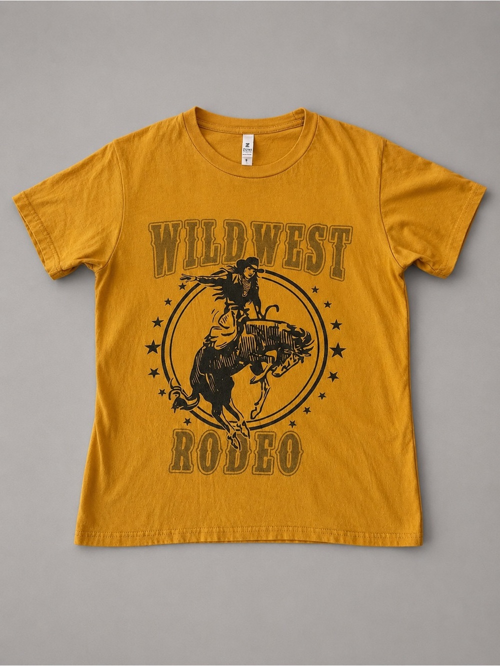 Zuni Sportswear Wild West Rodeo Graphic Tee Western 100% Cotton - Picture 2 of 6
